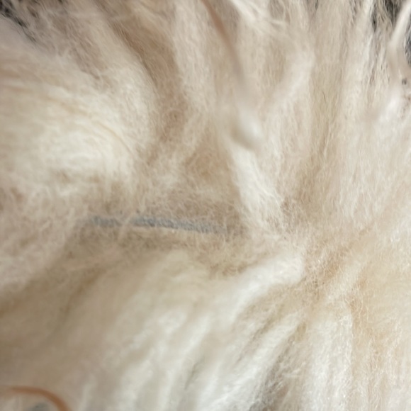 Italian Tuscan lamb real fur boa genuine  authentic fur beige  5ftx3.5” Vintage - Picture 11 of 11